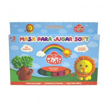 PLASTICINA 12 COLORES