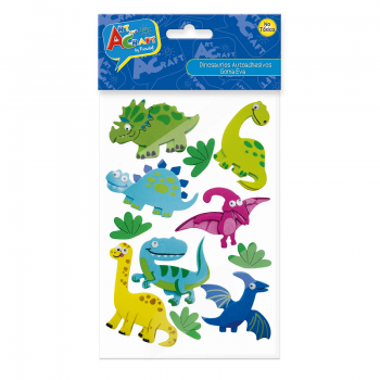 DINOSAURIOS GOMA EVA AUTOADHESIVOS